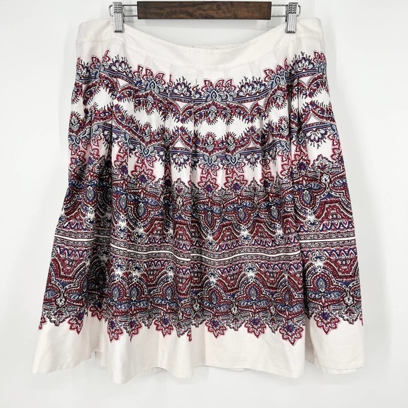 Talbots Woman Plus Size 16W Pleated Skirt Boho Summer - Picture 1 of 8